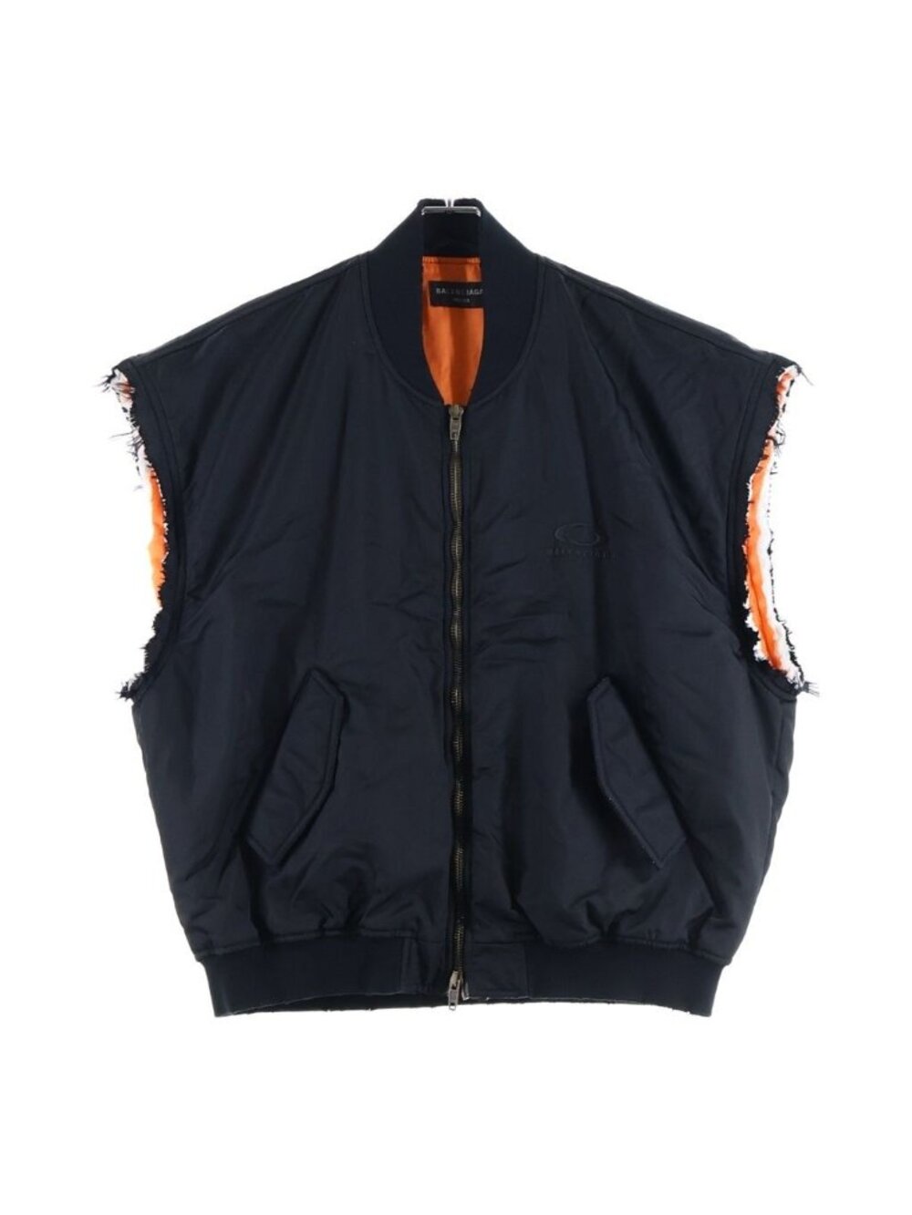 Balenciaga Sleeveless Bomber Vest Black